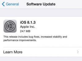 iOS 8.1.3 update