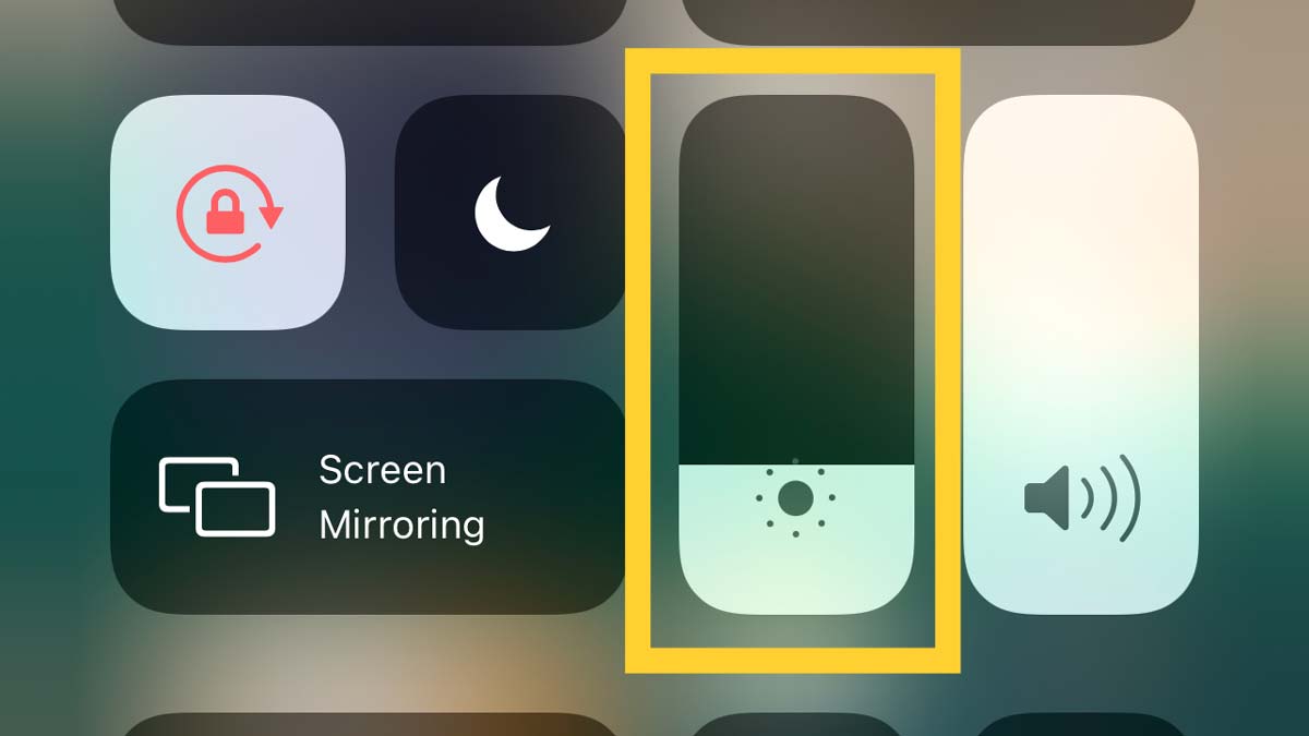 Adjust iPhone brightness settings