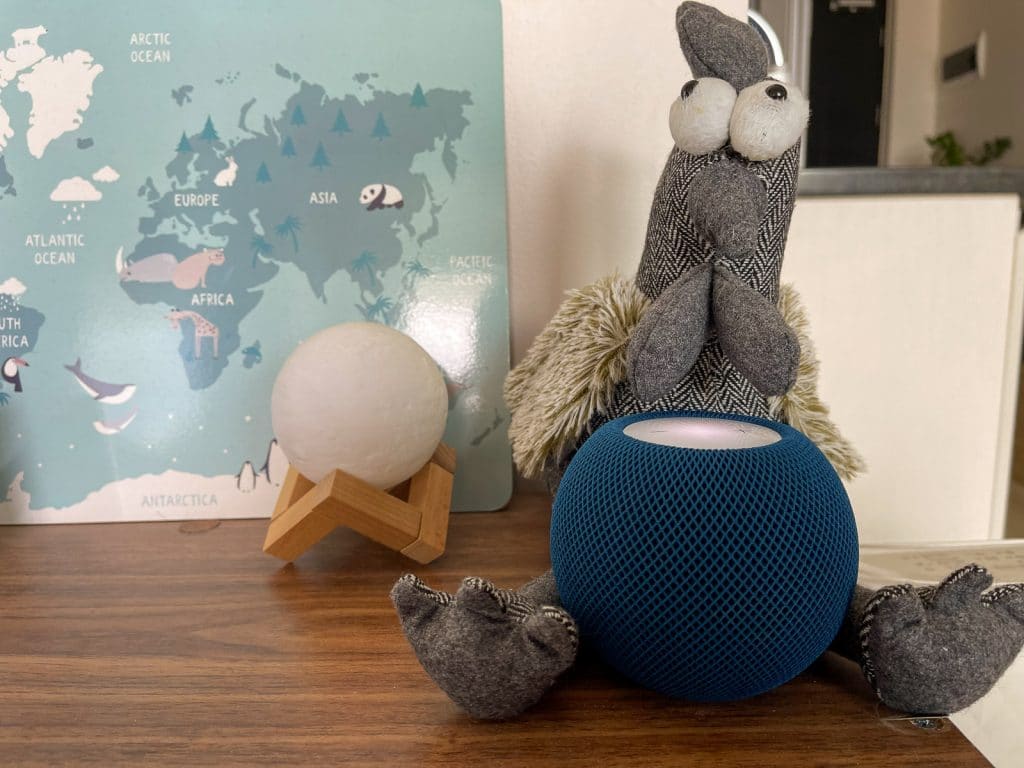 The small yet stylish HomePod Mini will look good in any room.