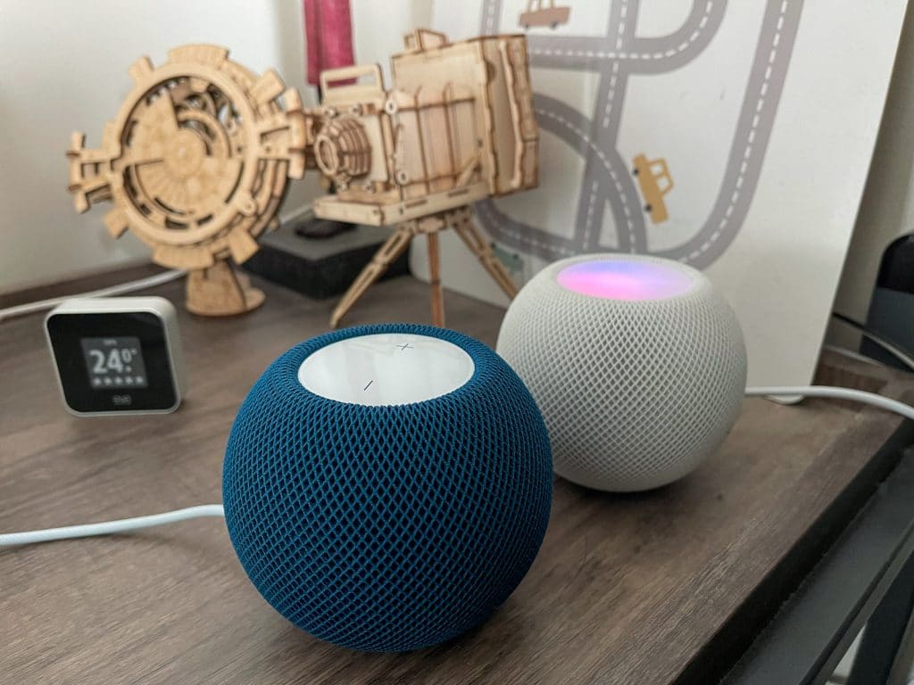 You can pair your HomePod Mini to create a 2-channel stereo speaker.